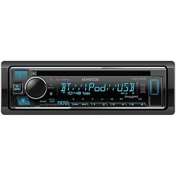 Kenwood KDC-X305 Multimedia Receiver CD 1.5 Line Text Display Bluetooth Alexa