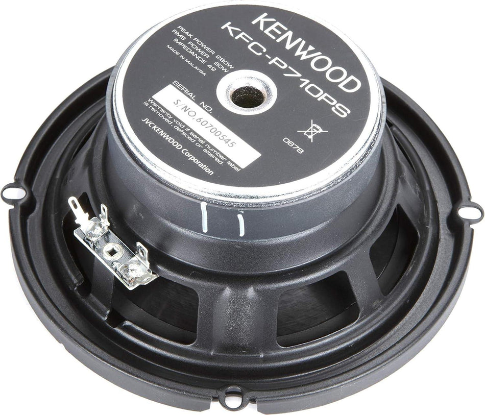 Kenwood KFC-P710PS Performance Series 6.5" Component Speaker 280W Peak 80W RMS