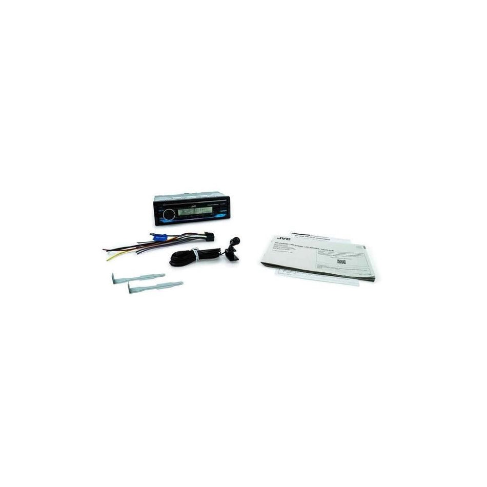 JVC KD-X38MBS Marine Digital Media Receiver Single-DIN with Bluetooth & USB