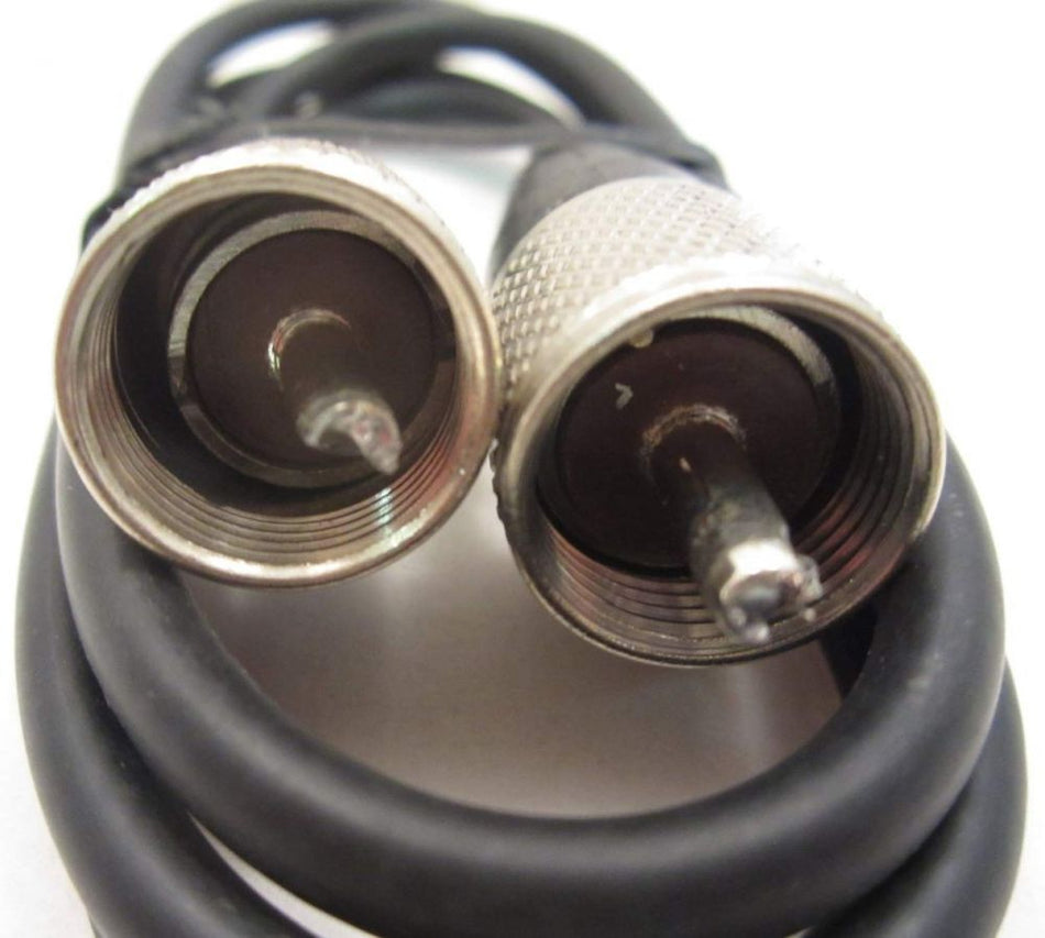 Workman CX-3-PL-PL RG58 3 Feet Coax Jumper Patch Cable Black PL 259 Molded Ends