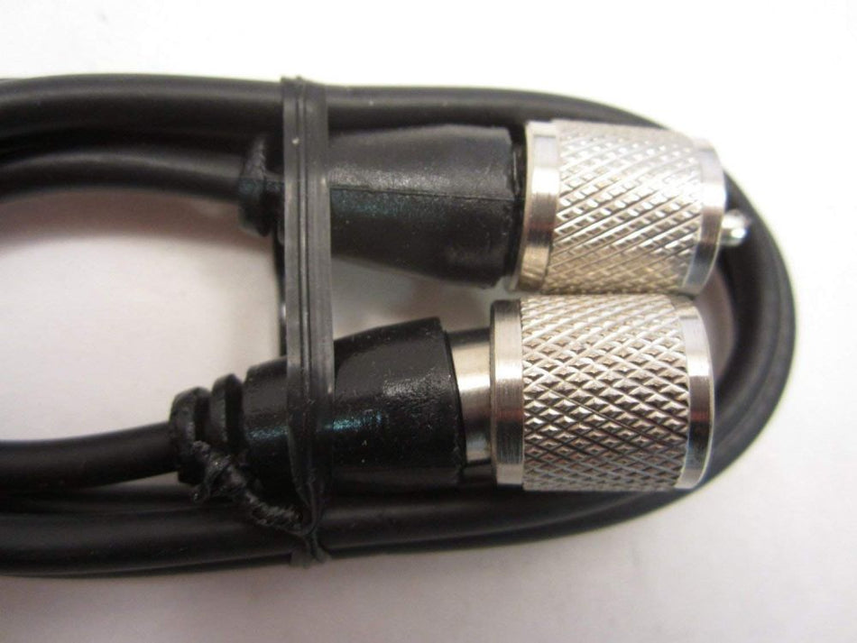 Workman CX-3-PL-PL RG58 3 Feet Coax Jumper Patch Cable Black PL 259 Molded Ends