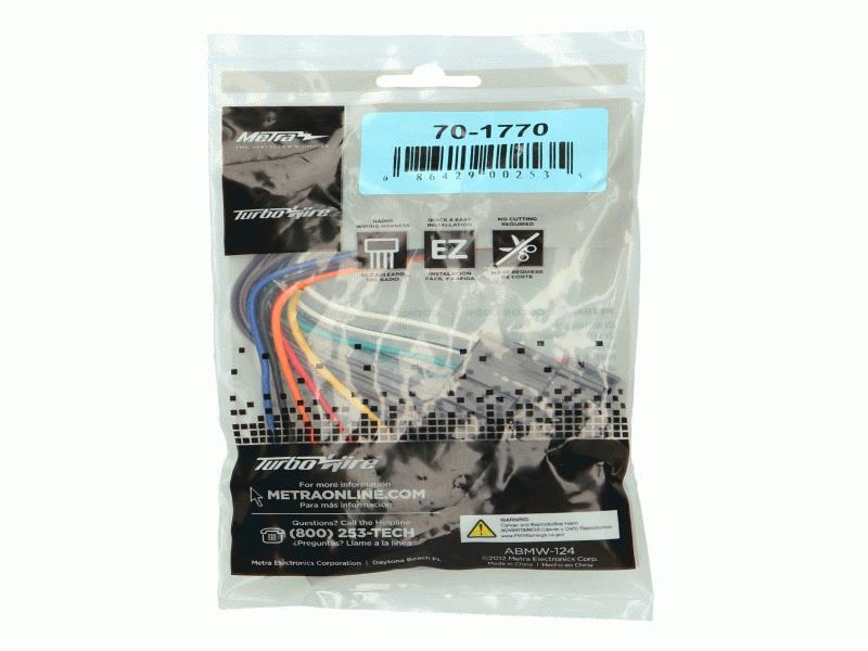 Metra 70-1770 Receiver Wiring Harness for Select Ford Mercury Lincoln Mazda