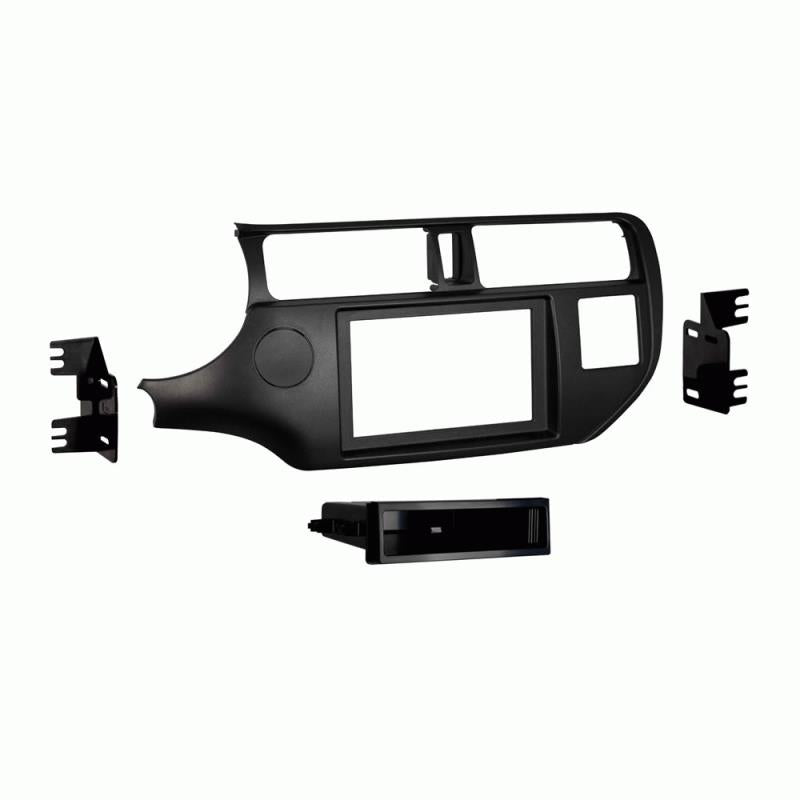 Metra 99-7367B 2"/4" Tall 1/2 DIN Adjustable Dash Kit for Kia Rio 2016-2017