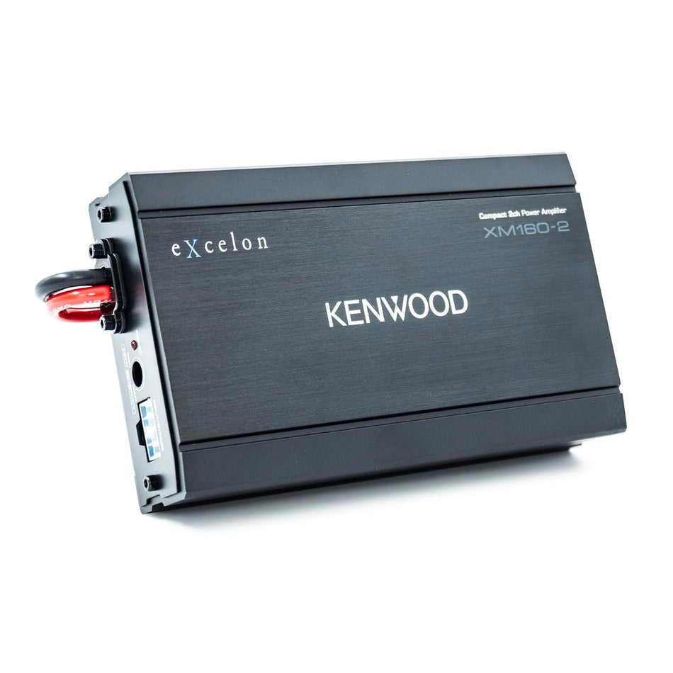 Kenwood Excelon XM160-2 Motorcycle 2 Channel Audio Amplifier 80 watts RMS 2 Ohms