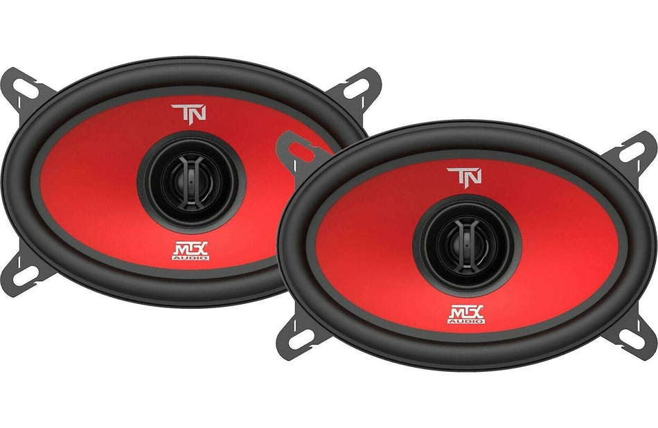 MTX TERMINATOR46 Terminator 4 X 6 Inch 40 RMS 80 Watt Peak Coaxial Car Speakers Pair