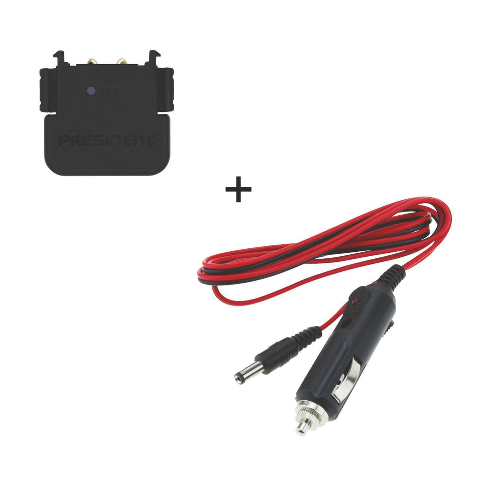 President ACMR416 Charging Adapter Bundle Kit CLP Connector for Randy CB Radio
