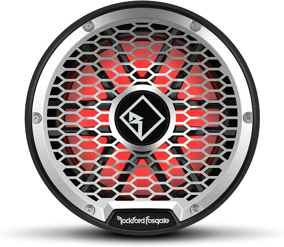 Rockford Fosgate M2D2-12SB Color Optix 12 Inch DVC 2 Ohm Multicolor LED Marine Subwoofer