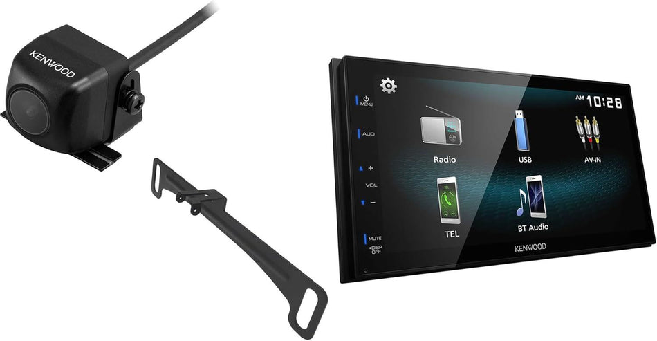 Kenwood DMX129-230LP Set of DMX129BT 6.8" Digital Multimedia Receiver & CMOS-230LP Universal Backup Camera