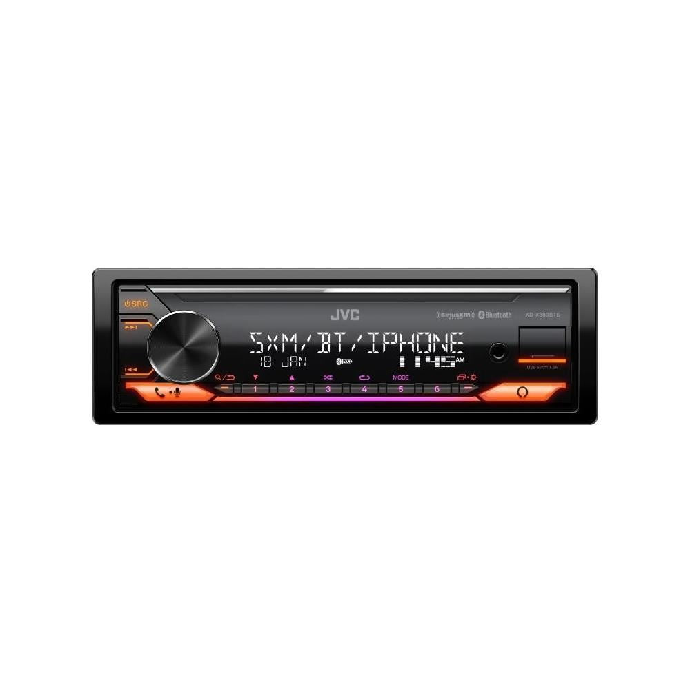 JVC KD-X380BTS Digital Media Receiver Single-DIN Built-in Amazon Alexa Bluetooth