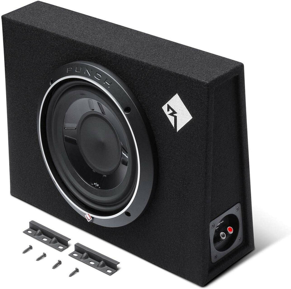 Rockford Fosgate P3S-1X10 Punch Single 10 Inch Shallow Subwoofer Loaded Enclosure