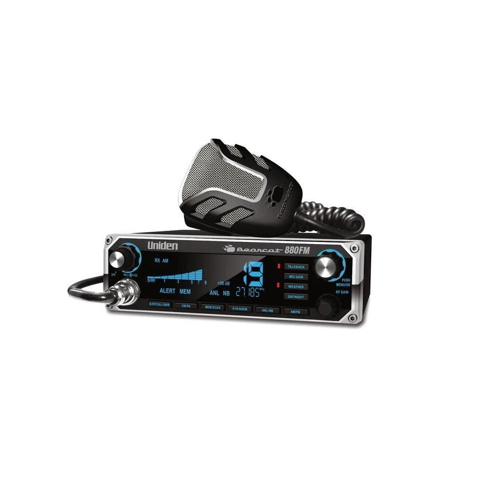 Uniden BC880FM AM/FM Dual-Mode CB Radio w/Weather and 7 Color Display