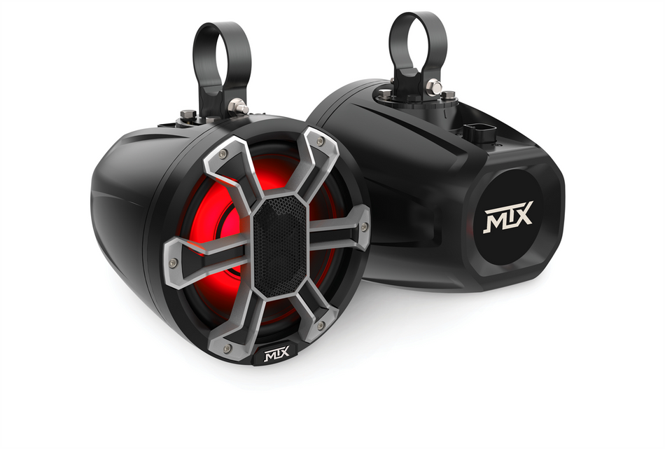 MTX PS65C-BP Coaxial Speaker Pods 6.5 Inch Marine 85W RMS RGB Lighting