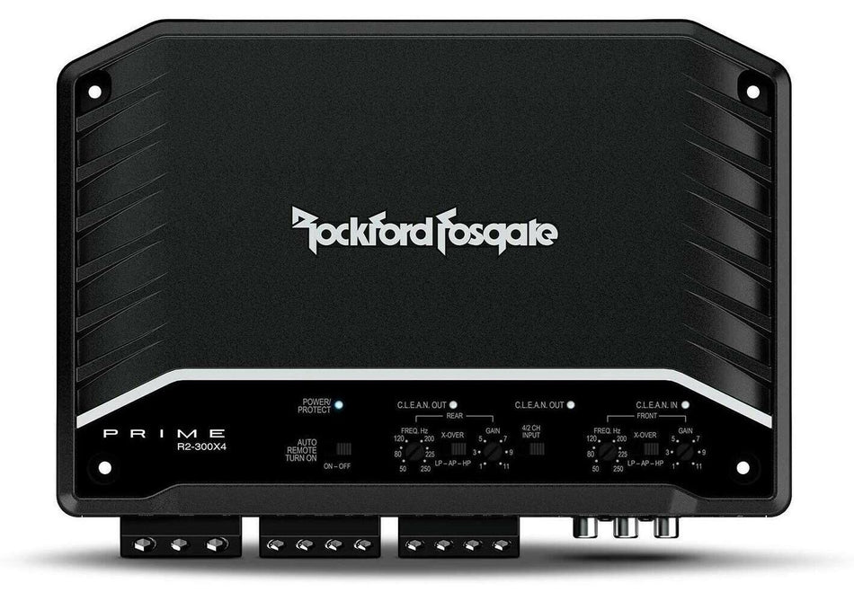 Rockford Fosgate R2-300X4 Prime 4 Channel Class D Amplifier 300 Watt