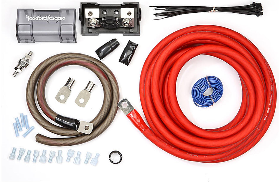 Rockford Fosgate RFK1 AWG Power Easy Installation Kit with 20 Feet Remote Wire