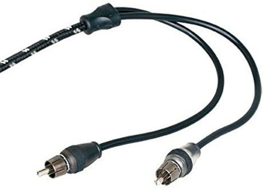 Rockford Fosgate RFIT-10 Premium Dual Twist 10 Feet RCA Signal Cable with RFI and EMI