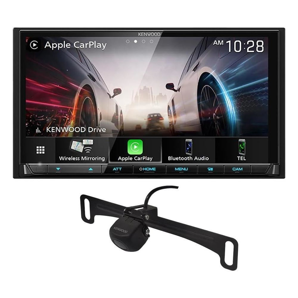 Kenwood DMX9708-230LP Set of 6.95" DMX9708S Digital Multimedia Receiver & CMOS-230LP Universal Backup Camera