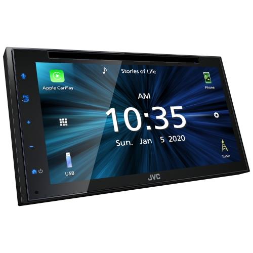 JVC KW-V660BT 6.8" CD/DVD Multimedia Receiver 2-DIN Apple CarPlay with Bluetooth