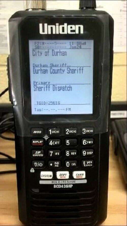 Uniden BCD436HP Handheld Digital Police Scanner Trunking P 25 Phase I and II TDMA