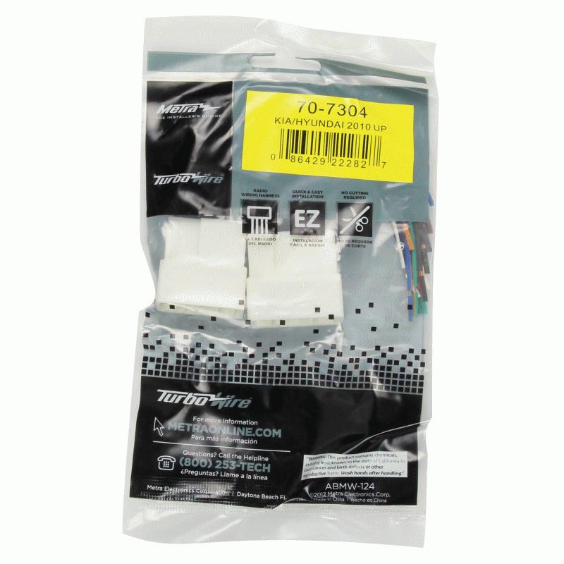Metra 70-7304 Receiver Wiring Harness for Select Hyundai Kia 2010-2020