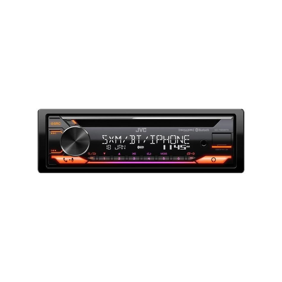 JVC KD-T920BTS CD Receiver Single-DIN Built-in Amazon Alexa/Bluetooth/Dual USB