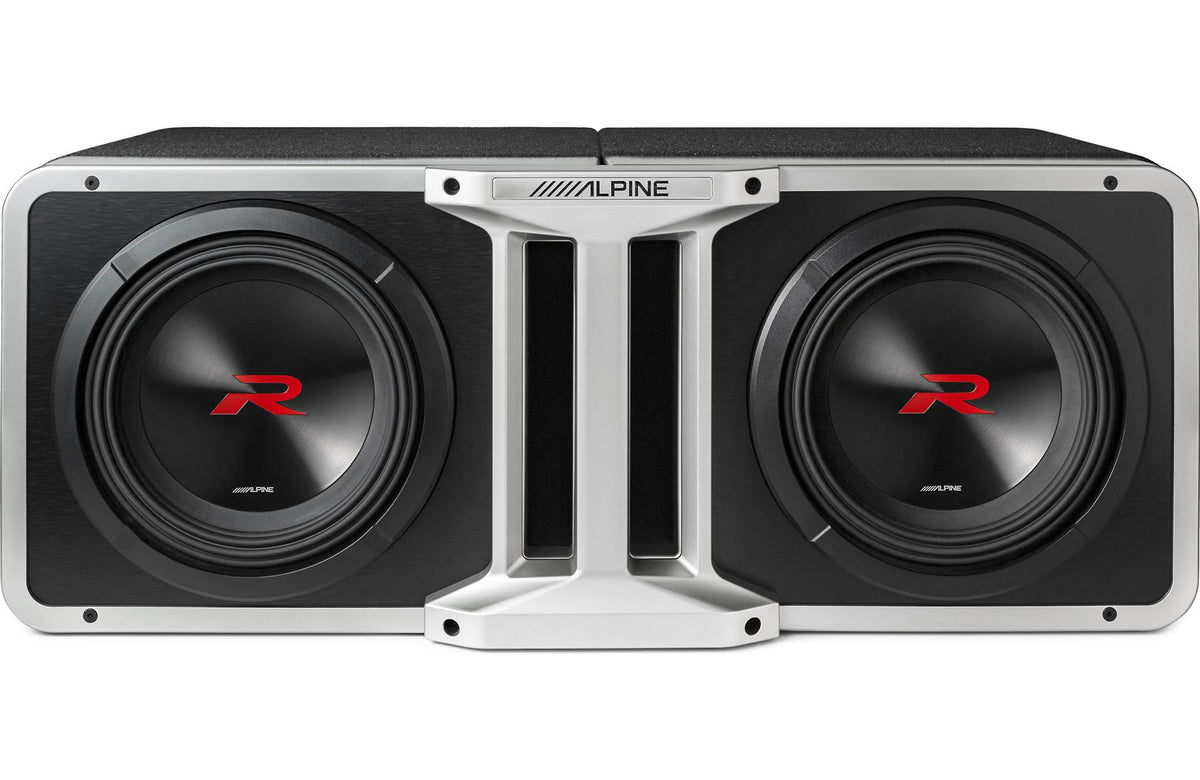Alpine R2-SB10V R-Series 10" Loaded Subwoofer Enclosure DVC 2250W Peak 750W RMS