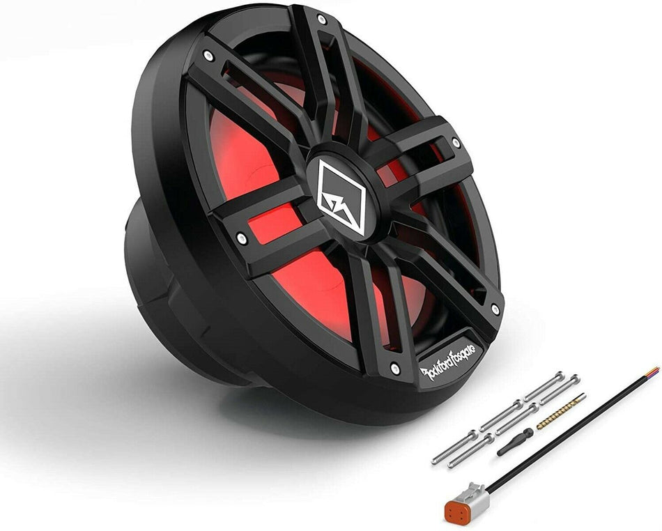 Rockford Fosgate M2D2-12SB Color Optix 12 Inch DVC 2 Ohm Multicolor LED Marine Subwoofer