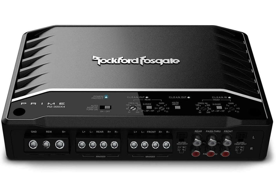 Rockford Fosgate R2-300X4 Prime 4 Channel Class D Amplifier 300 Watt