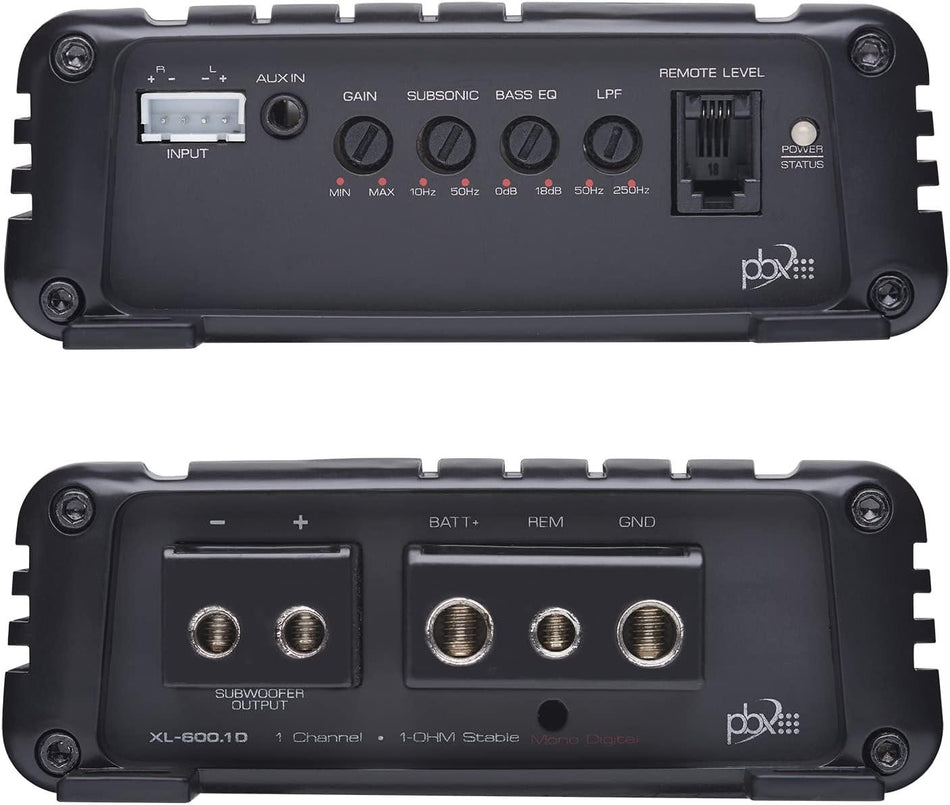 Powerbass XL-600.1D Water Resistant 600W Monoblock Powersports Amplifier