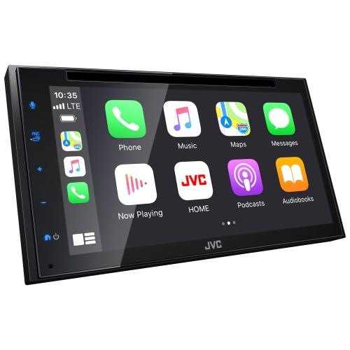 JVC KW-V660BT 6.8" CD/DVD Multimedia Receiver 2-DIN Apple CarPlay with Bluetooth