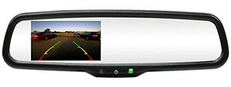 Rostra 250-8240 4.3" LCD Rearview Mirror with Two Video inputs & Quick-touch