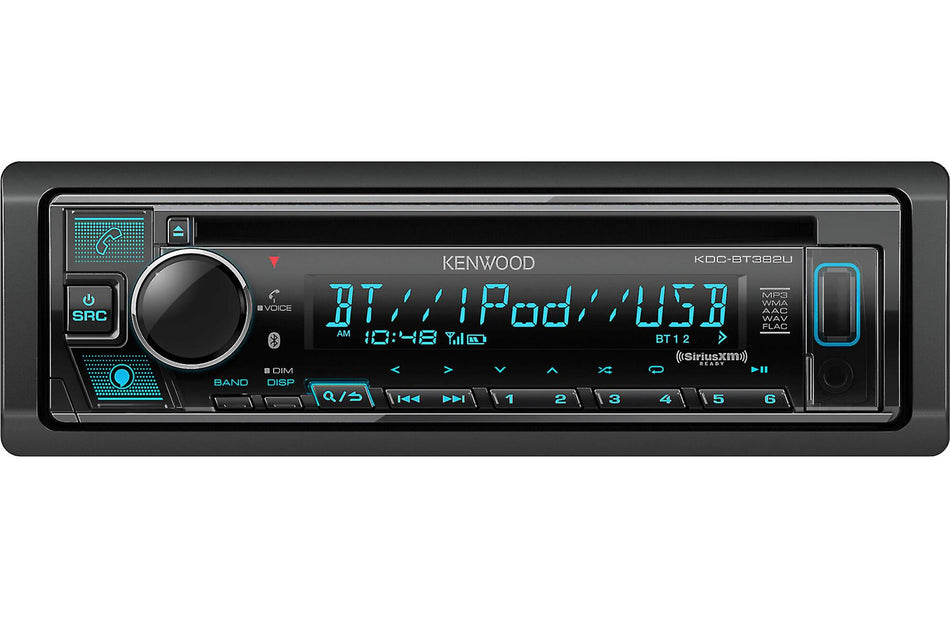 Kenwood KDC-BT382U Single DIN Bluetooth CD Stereo Receiver