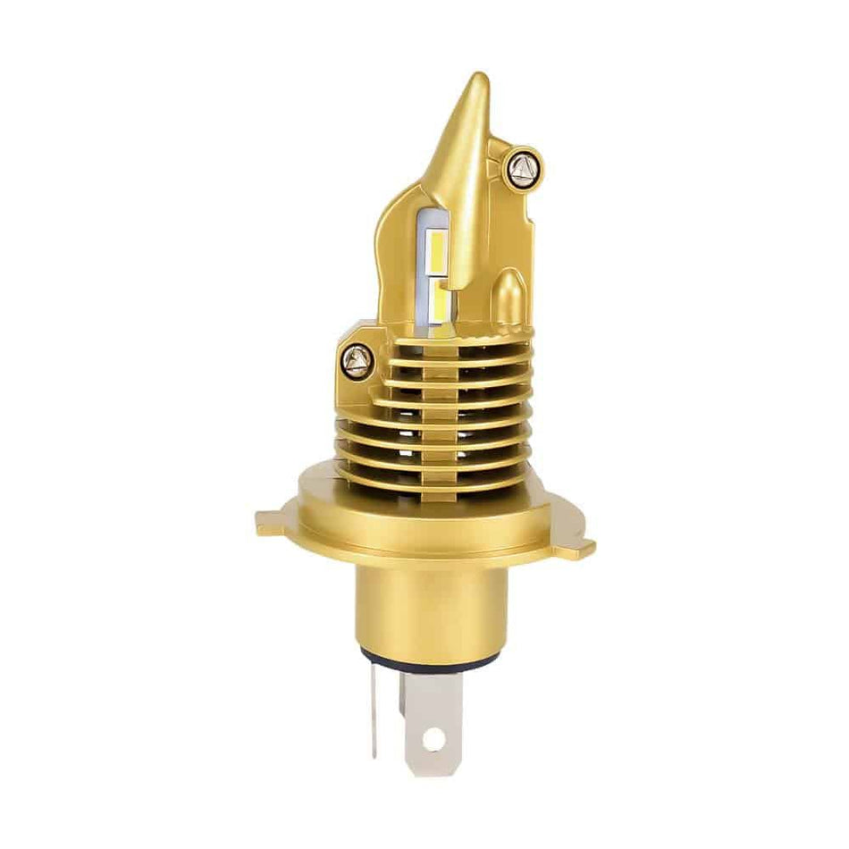 Lucas Lighting MX-H4 Headlight Bulbs Pure White LED 8K Lumens Brightness Dual Output Pair