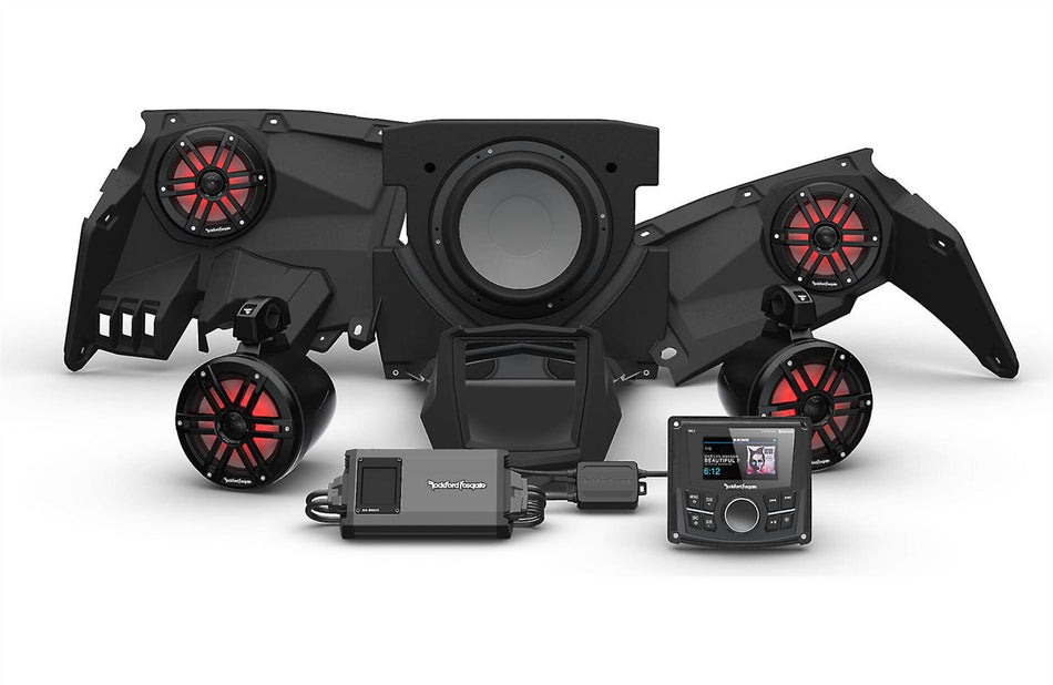 Rockford Fosgate X317-STG4 Stereo System Kit Compatible with Maverick X3 Models