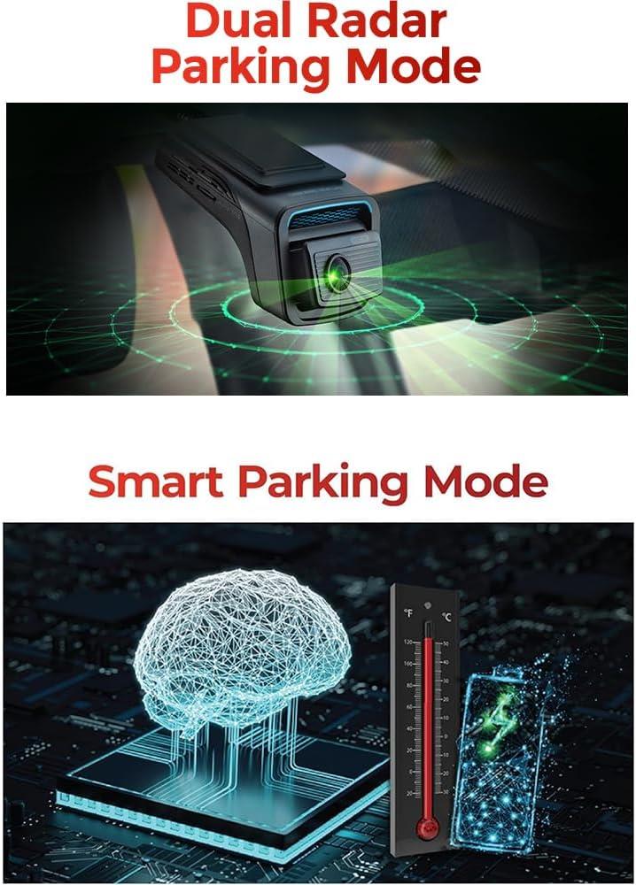 Thinkware TW-U3000PRODO 4K Front & 2K Rear Dash Camera Kit with OBD-II Cable