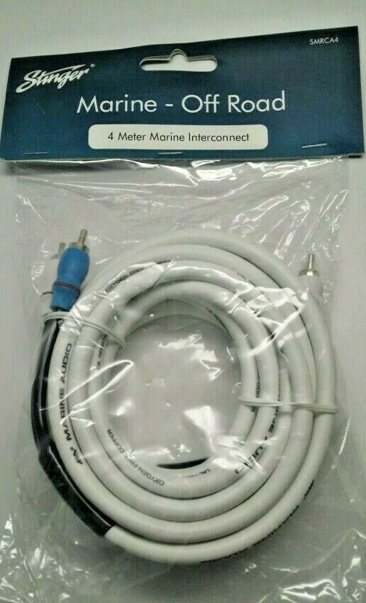 Stinger SMRCA4 2 Channel 13 Feet Waterproof RCA Interconnect Cable
