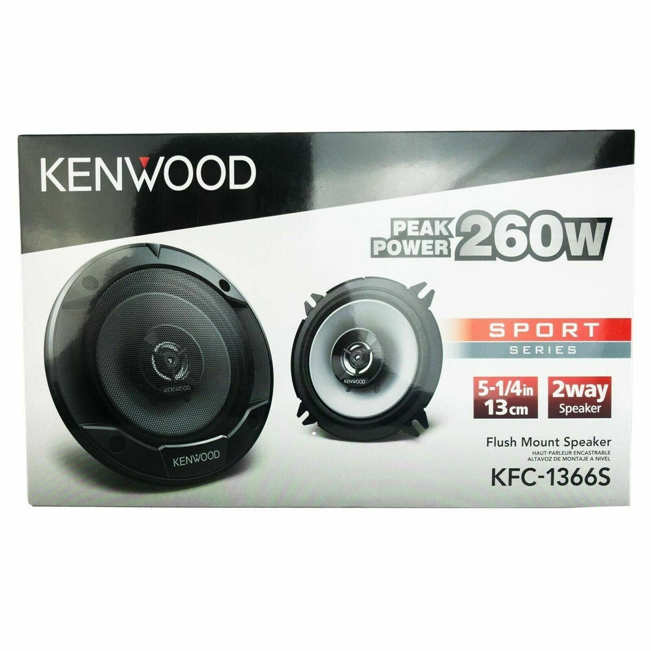 Kenwood KFC-1366S 5.25" Coaxial Speakers