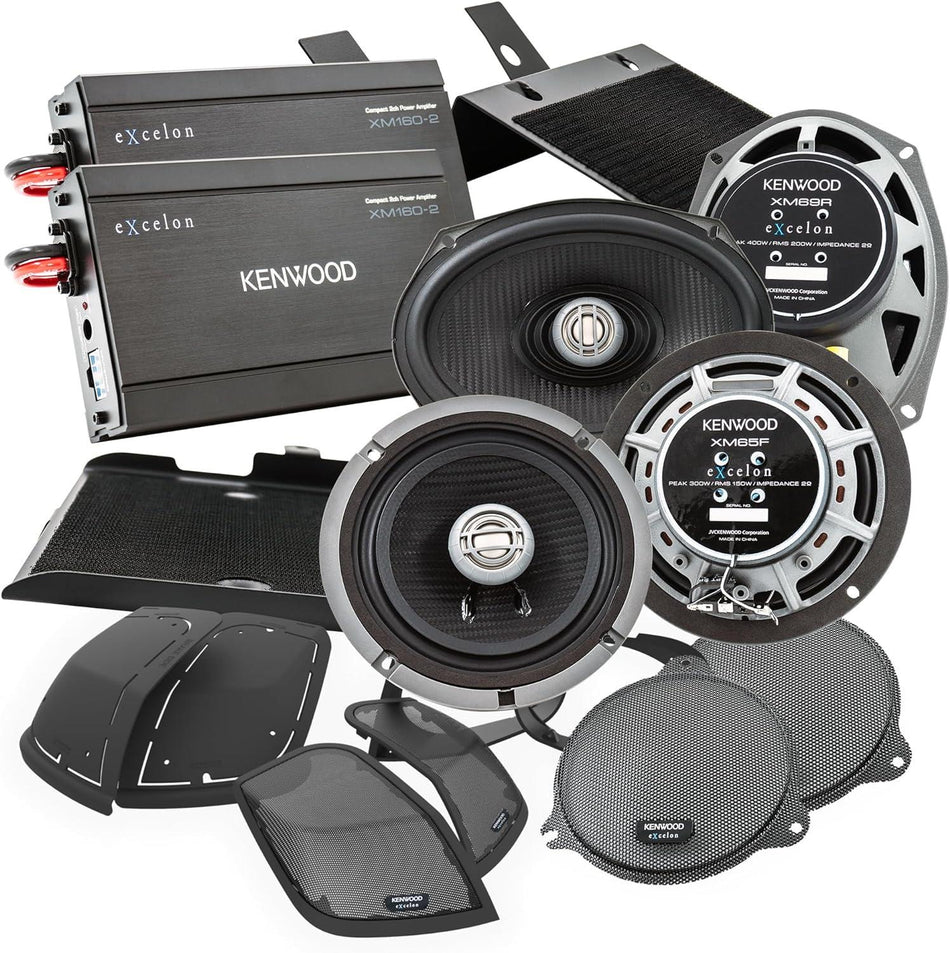 Kenwood Excelon P-HD3FR Audio Kit for Select 2014-Up Harley