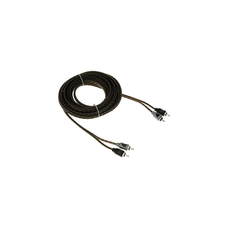 Rockford Fosgate RFI-10 Twisted Pair 10 Feet RCA Cable with Woven Outer Shield