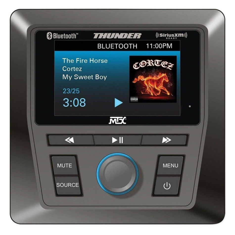 MTX AWMC3 UTV Boat Marine Receiver with Bluetooth AM/FM/WB and Sirius/XM Ready RZR