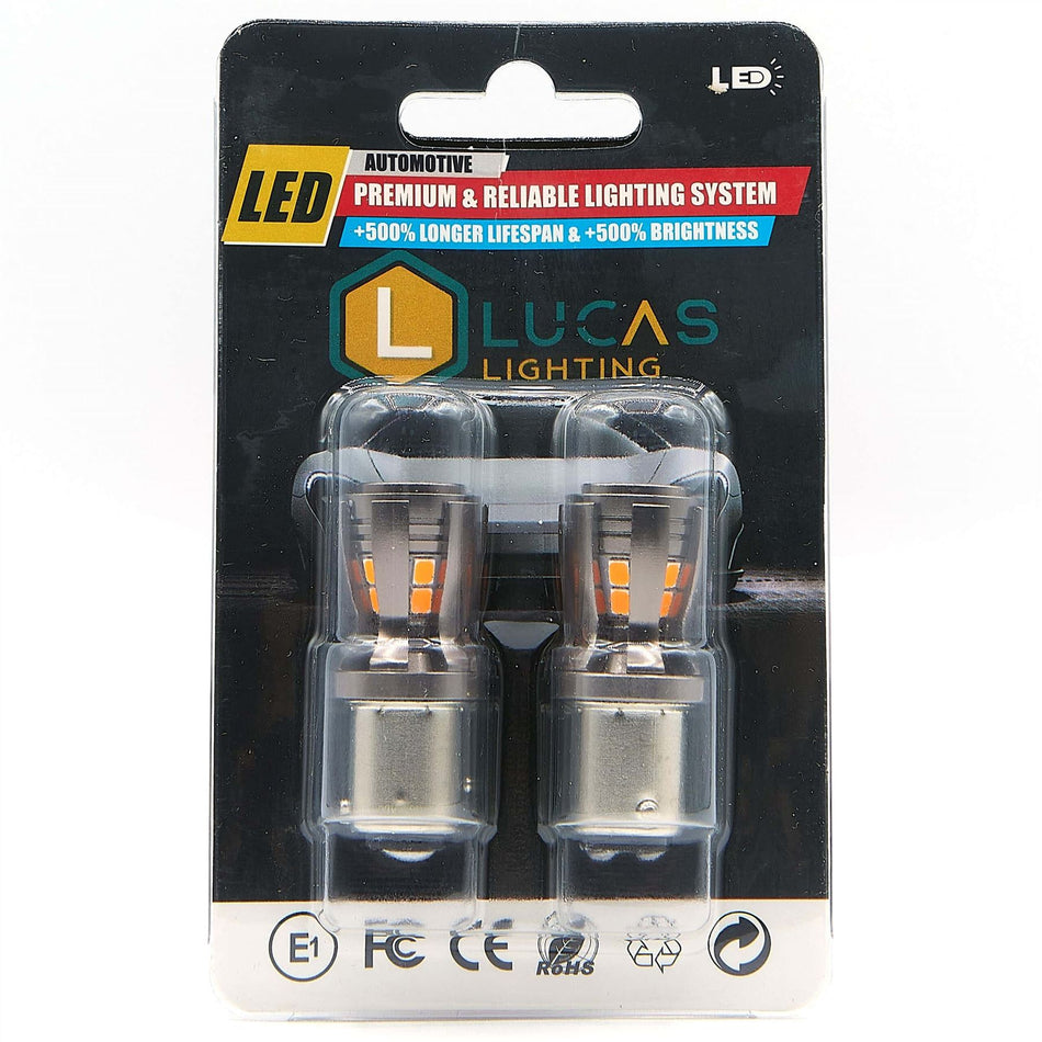 Lucas Lighting L-1157SB Switchback Canbus Bulb 16 LED High Output White & Amber