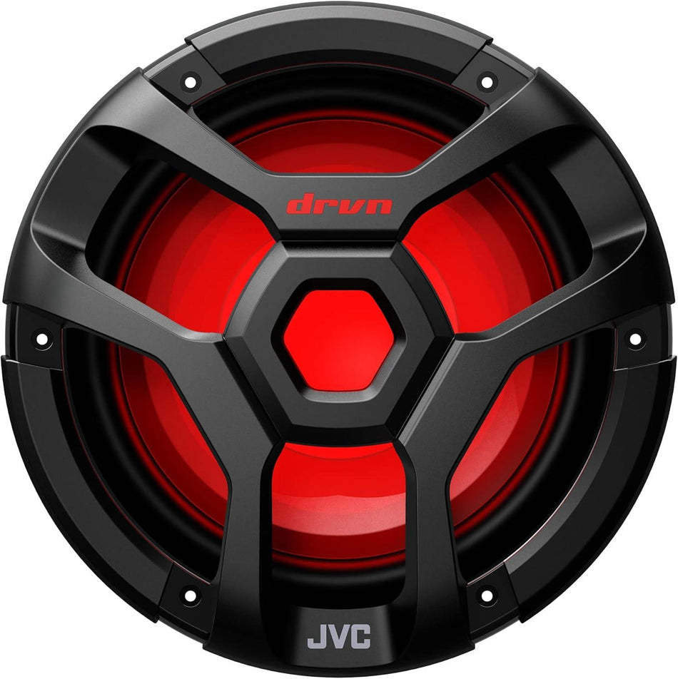JVC CW-DR1040ML 10" Marine Subwoofer with LED Illumination 1300W Peak 300W RMS