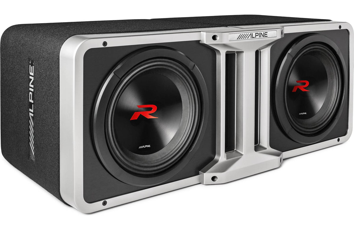 Alpine R2-SB10V R-Series 10" Loaded Subwoofer Enclosure DVC 2250W Peak 750W RMS