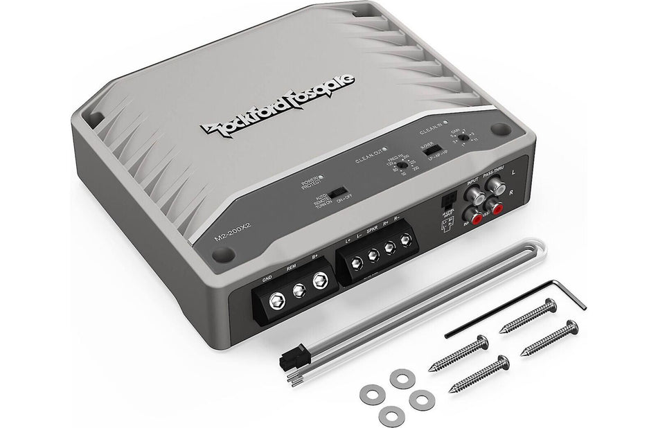 Rockford Fosgate M2-200X2 200W 2 Channel M2 Series Element Ready Amplifier Marine Audio