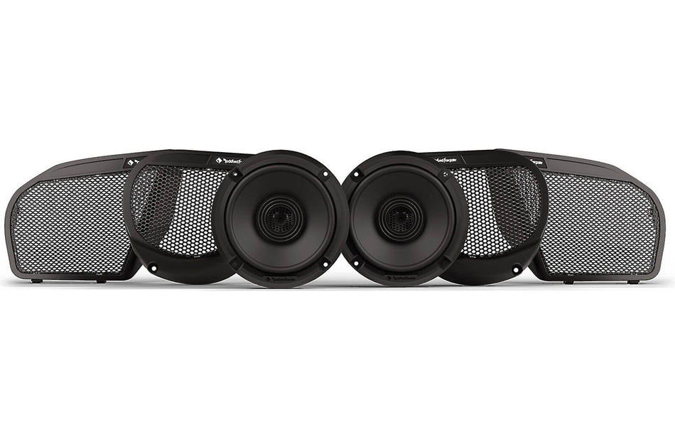 Rockford Fosgate TMS24-65 6.5" 2-Way Coaxial Speaker Kit for Harley Davidson