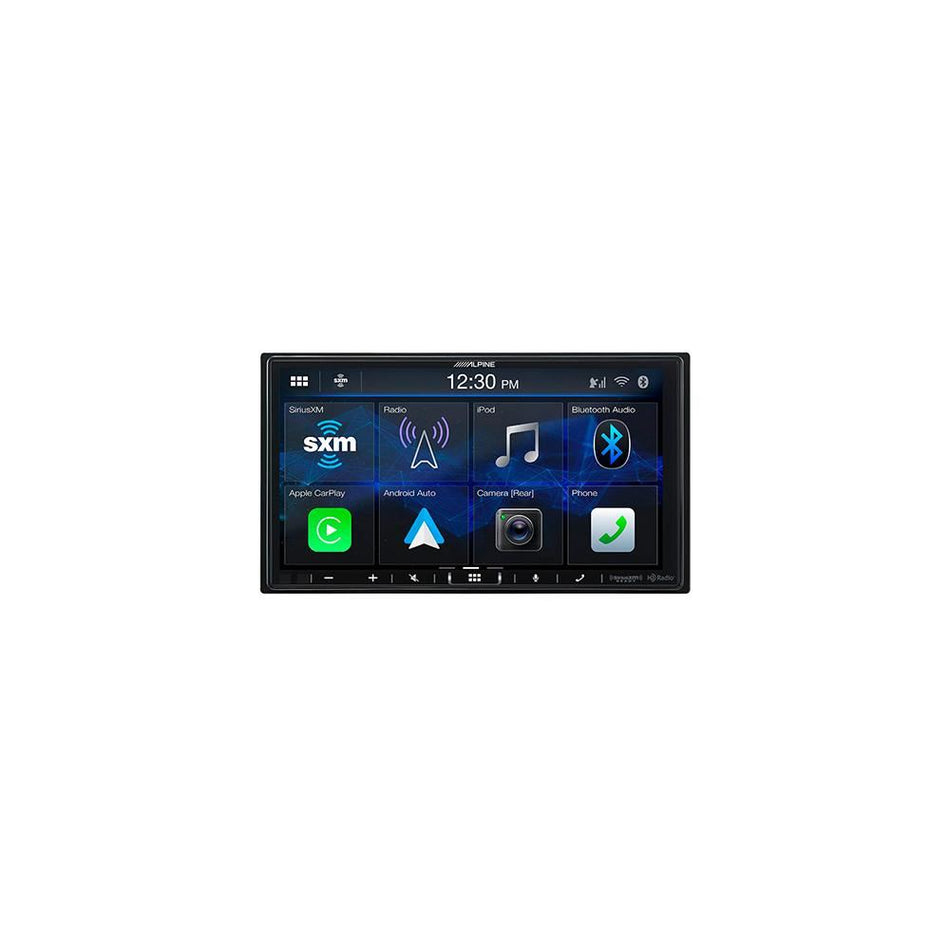 Alpine iLX-407 7" Shallow HD-Display Radio Stereo 4v Audio BT CarPlay SiriusXM