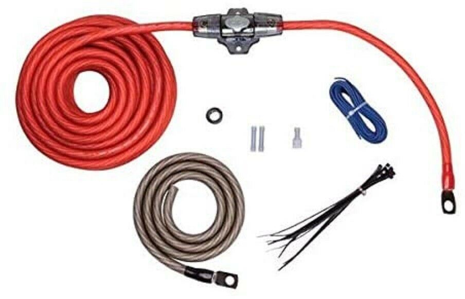 Rockford Fosgate RFK4 4 AWG Power Installation Kit for Amplifier Full Spec Cable