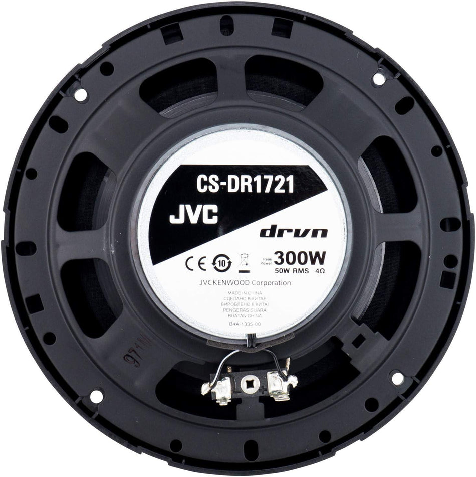 JVC CS-DR1721 DRVN DR Series 6.75" 2-Way Coaxial Speaker Pair 300W Peak 50W RMS
