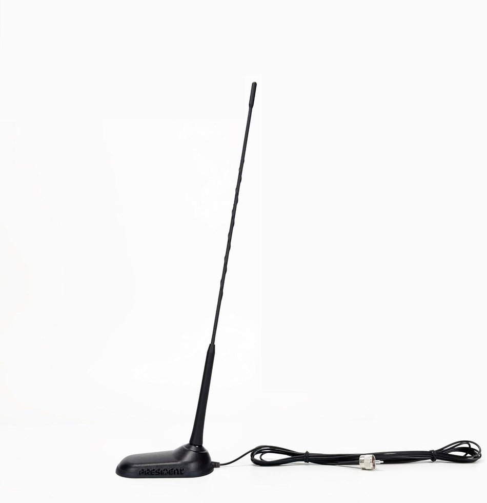President Virginia-F Fixed Angle Whip Magnetic Mount Pre-Tuned CB Radio Antenna