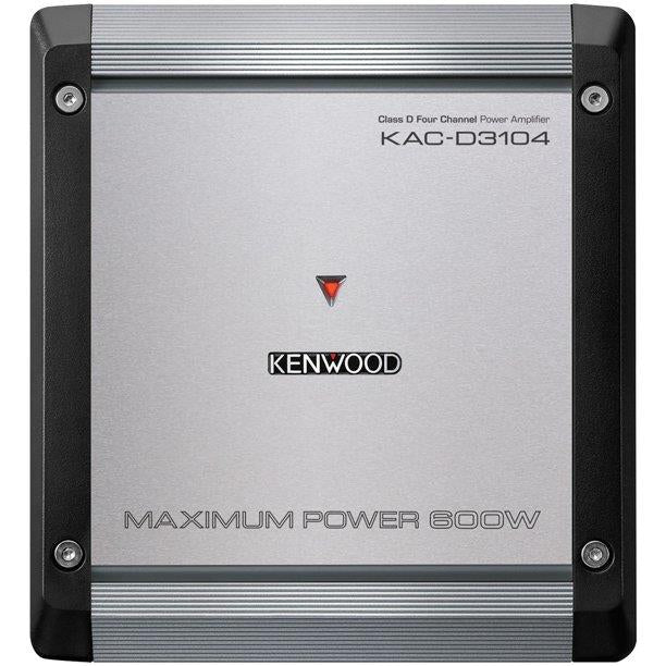 Kenwood KAC-D3104 4-Channel 600w Hi-Res Bass Boosted Audio Amplifier