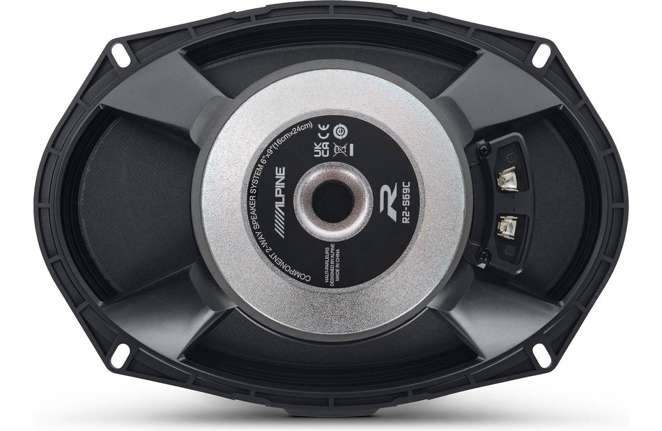 Alpine R2-S69C R-Series 6"x9" Component 2-Way Speakers Hi-Res Audio 300W Peak